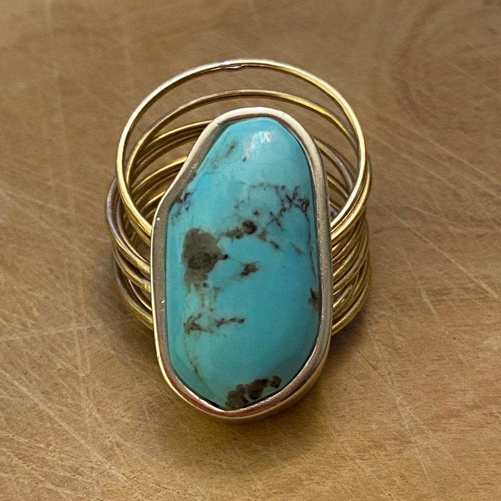 Barse vintage turquoise 925 silver ring